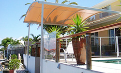 Arched Roof Patio next to Pool