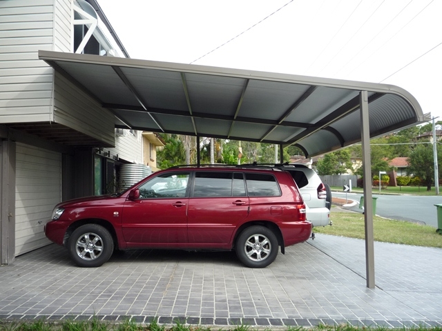 Arched double carport