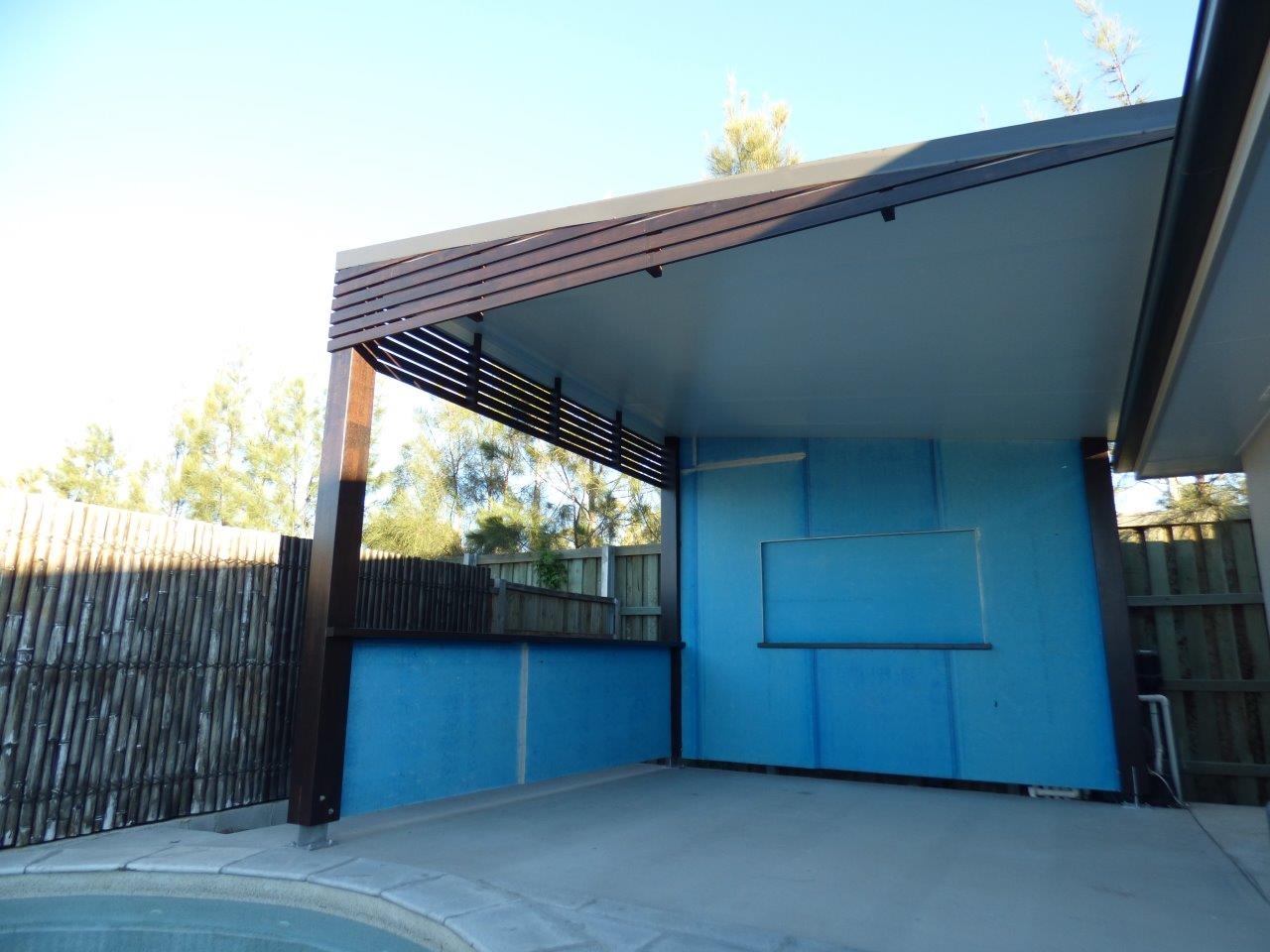Pool patio for entertainment