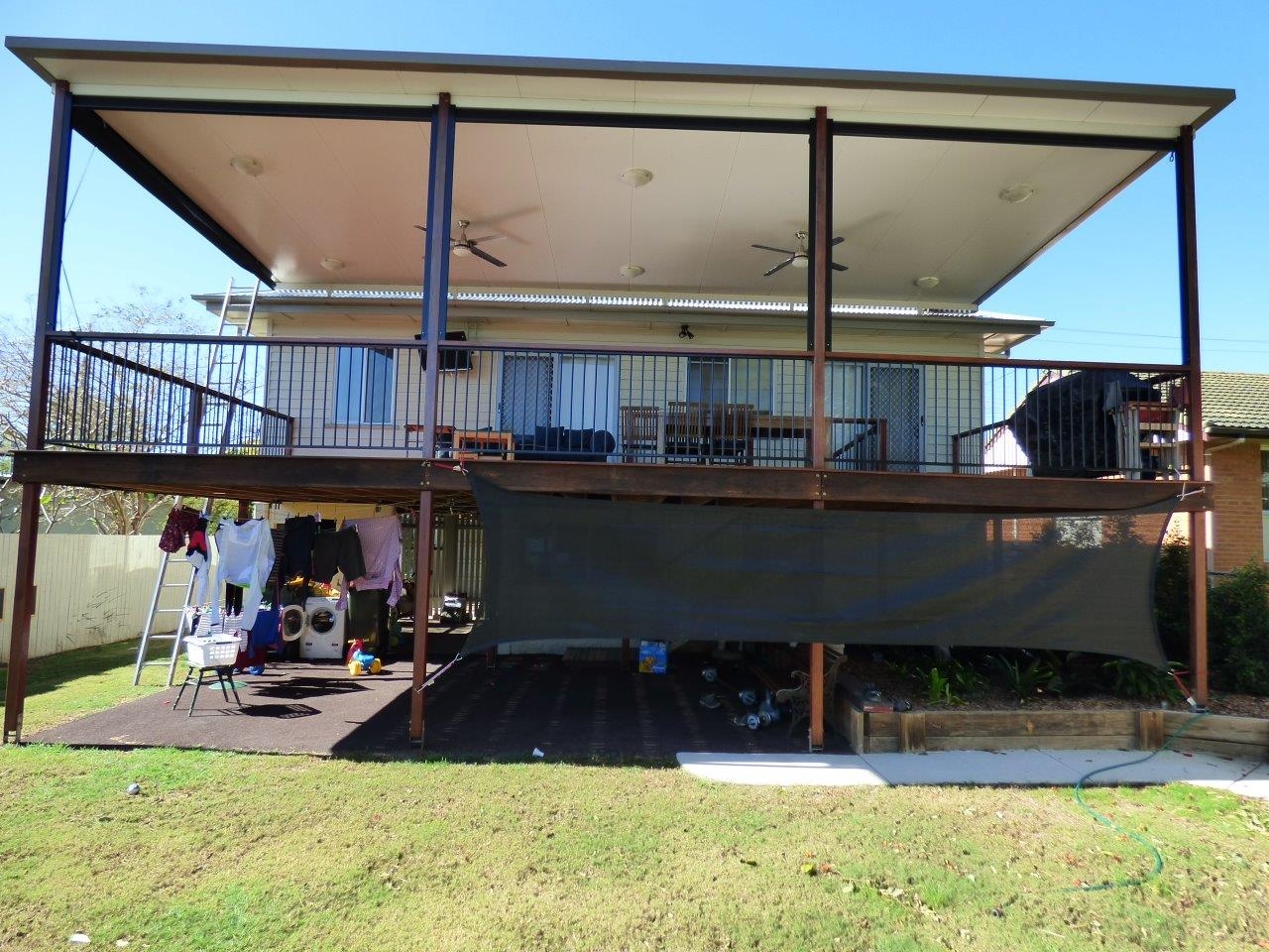 Brisbane Deck and patio with storage.