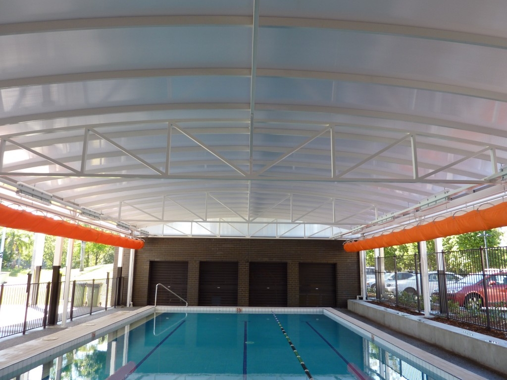 Domed Public Swimming Pool Commercial Patios Brisbane