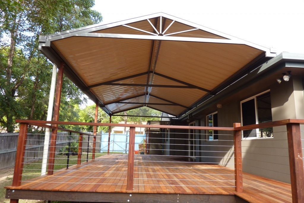 Arched patio and deck