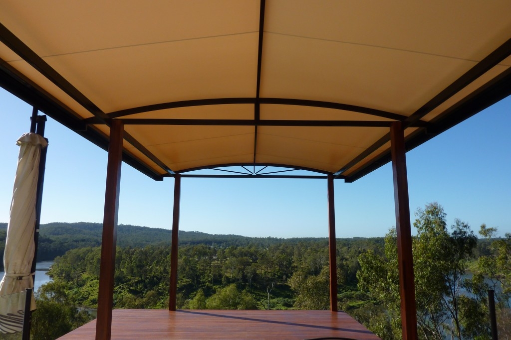 Arched patio and deck