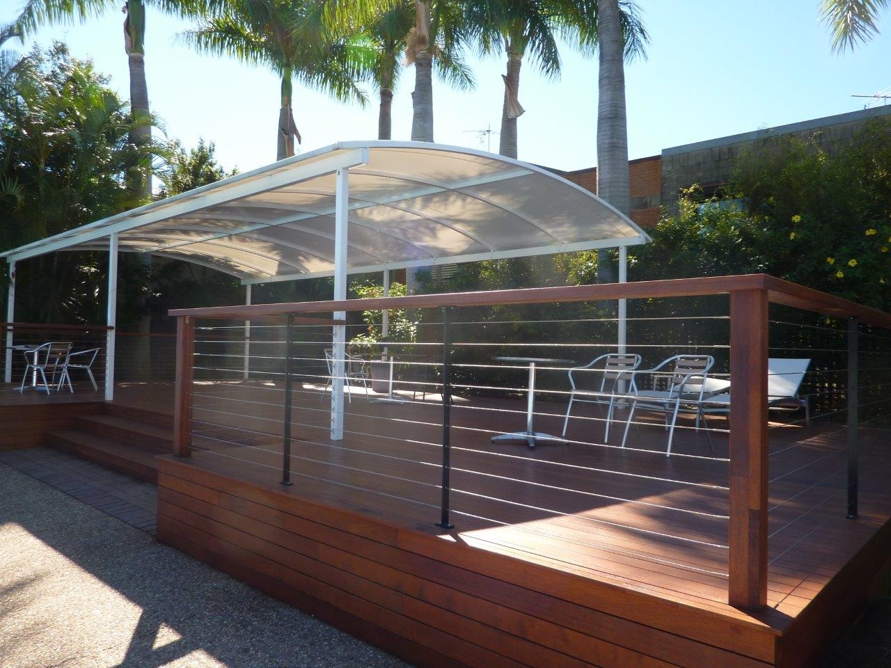 Outdoor deck and patio seating area Brisbane