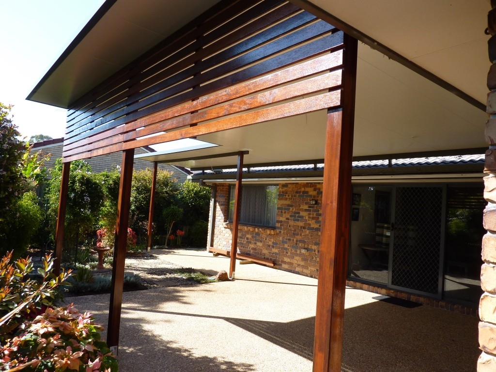 Brisbane Patio with timber screening