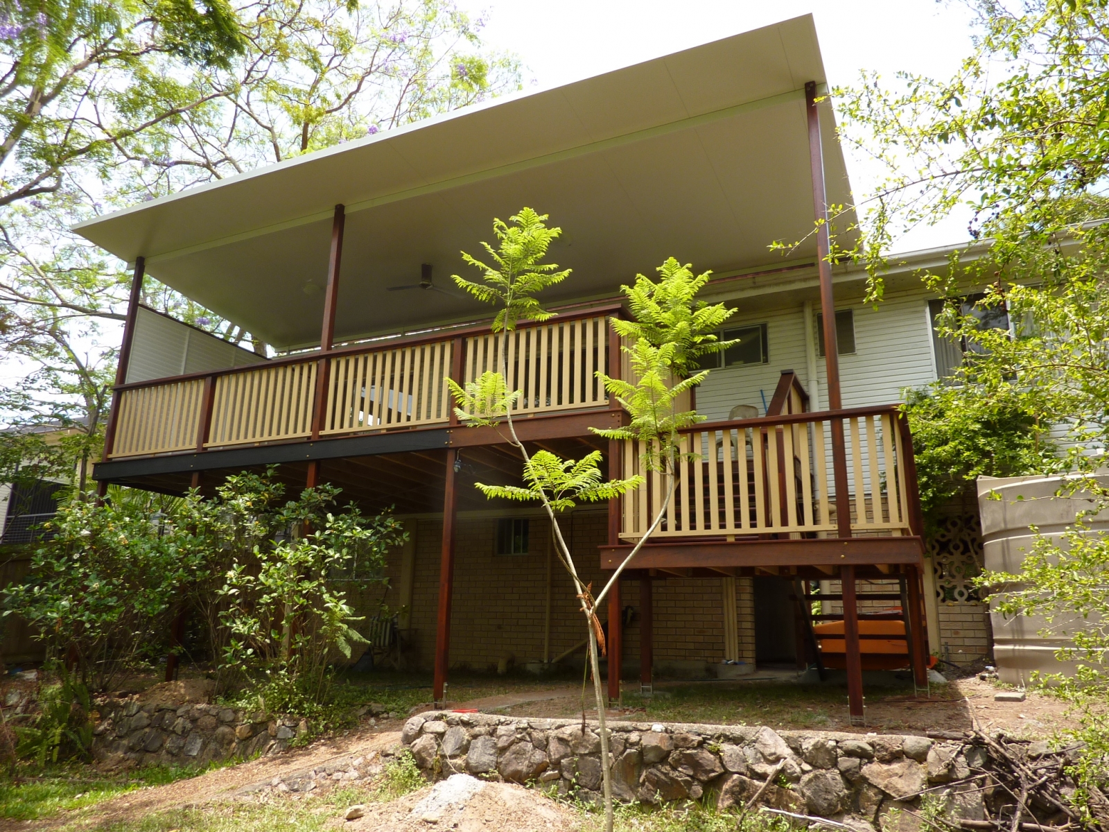 Timber deck and balcony patio