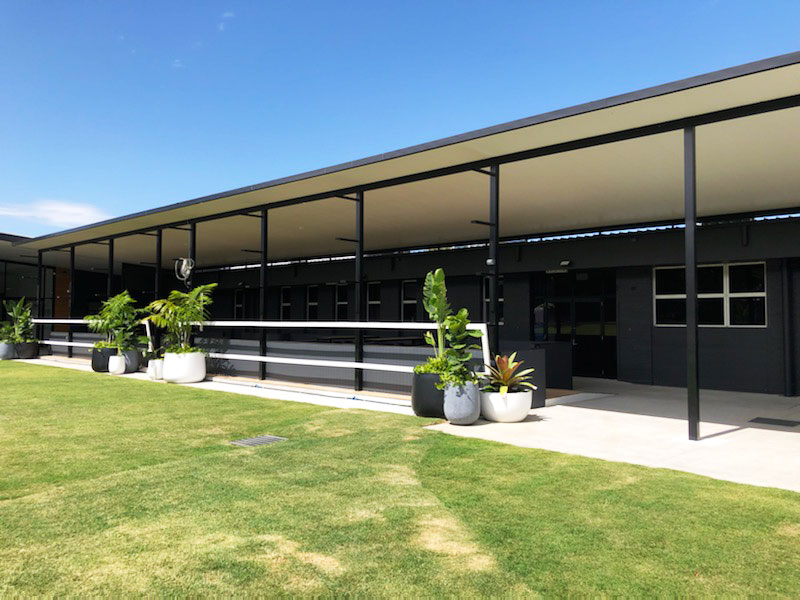 A commercial structure for Life Church in Salisbury, Brisbane. Custom designed to provide a Premium space. #commercialpatios